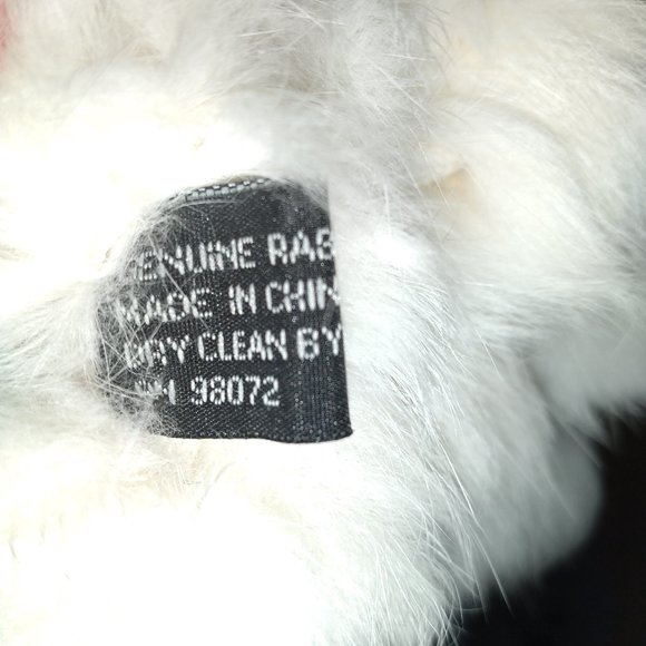 rabbit fur pom pom scarves - Picture 5 of 11